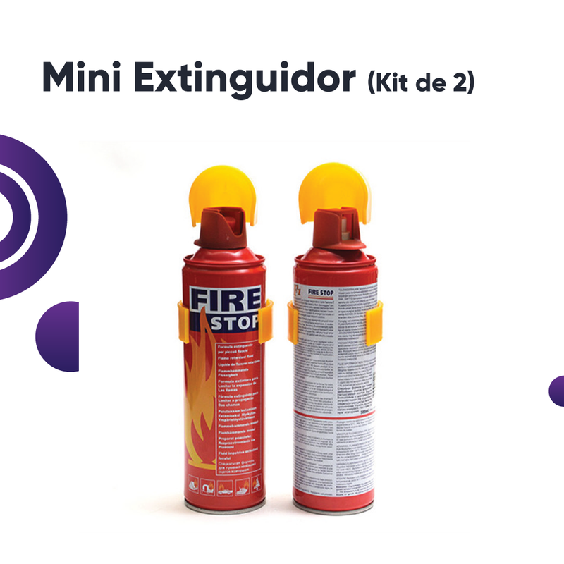 Mini Extinguidor (Kit de 2)
