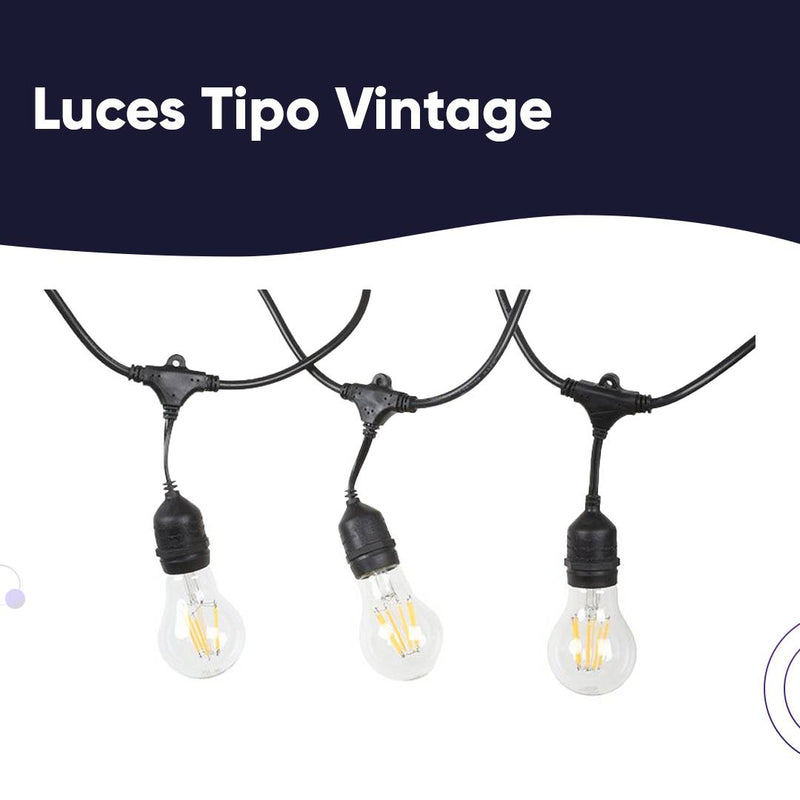 Luces tipo Vintage